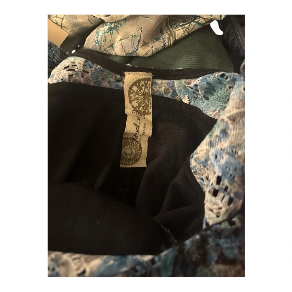 Free People Teal Blue Backless Dress NWT SIZE Large